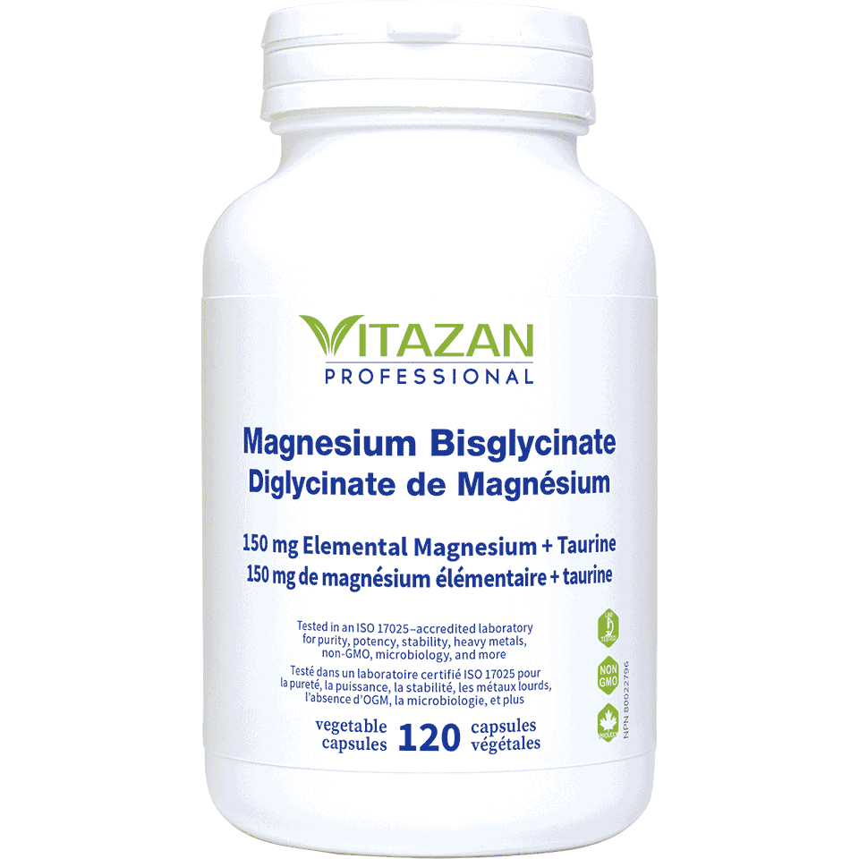 Magnesium Bisglycinate (150 mg Elemental Magnesium + Taurine)