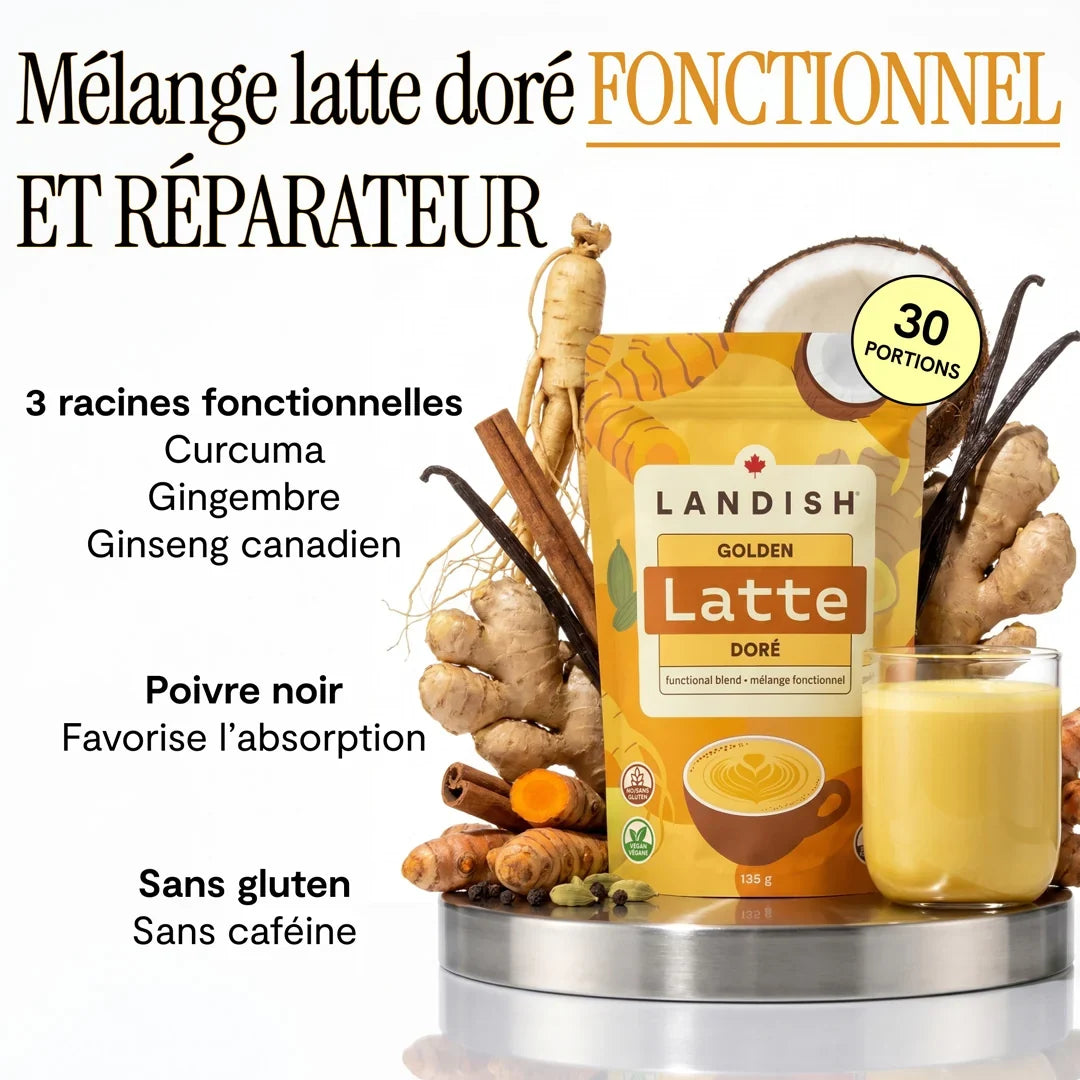Latte doré aux Curcuma et Gingembre