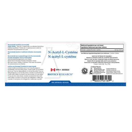 NAC N-Acetyl-L-Cysteine