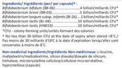 Bifido-PB30+ DF W/O FOS (Probiotiques à base de bifidus uniquement)