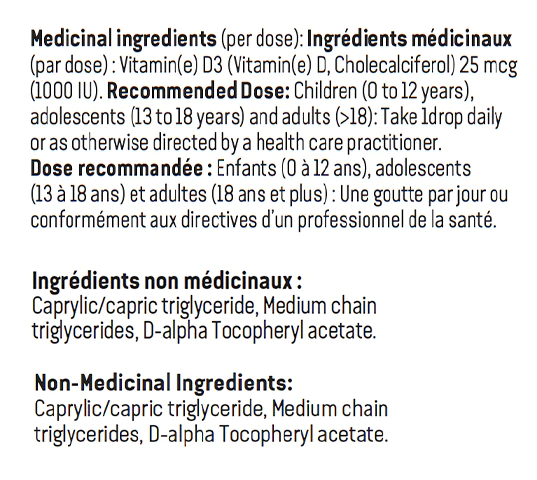 Vitamine D3 en gouttes