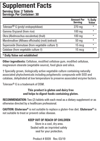 Gluterase (Intolérance Gluten)