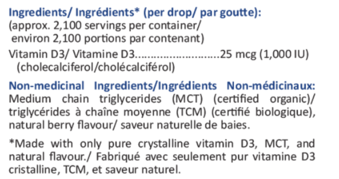 Liqui-D3 (1000IU/goutte)