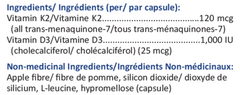 MQ-7 +D3 (120 mcg MK-7 + 1000 IU D3)