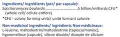 S. boulardii (5 billion cfu/cap)