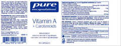 Vitamin A + Carotenoids